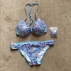 Victoria’s Secret Swim Bikini 34D size L bottoms